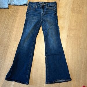 American Ragle Next Level Stretch low rise flare/bootcut denim jeans - dark wash